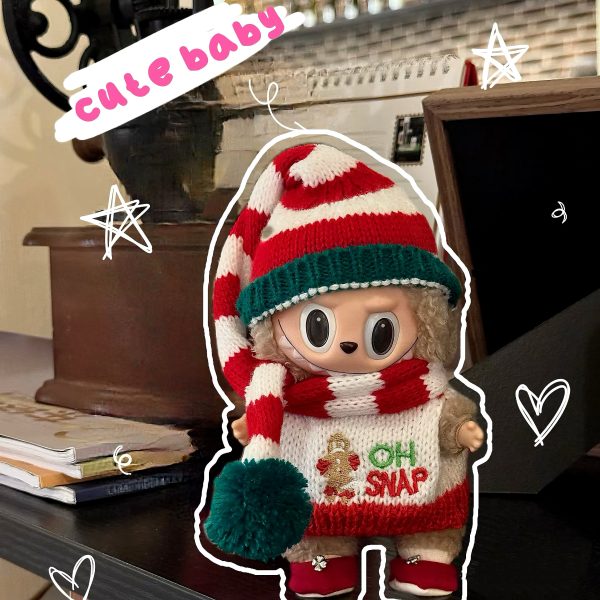 Labubu Christmas Sweater| Doll Clothes - Image 2
