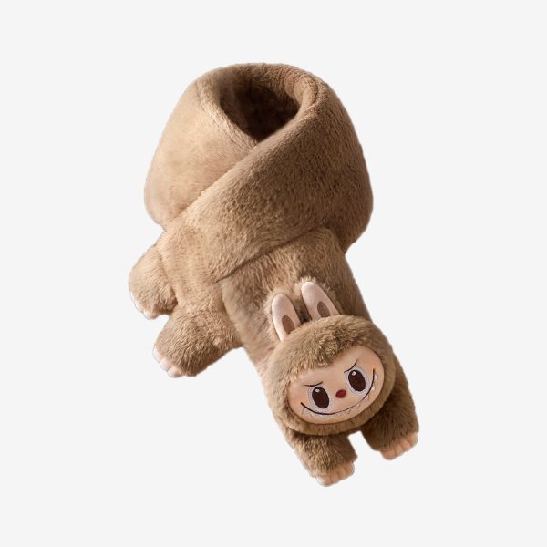 Warm Fluffy Holiday Series- LABUBU Plush Scarf - Image 3
