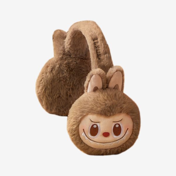 Warm Fluffy Holiday Series- LABUBU Plush Earmuffs - Image 2