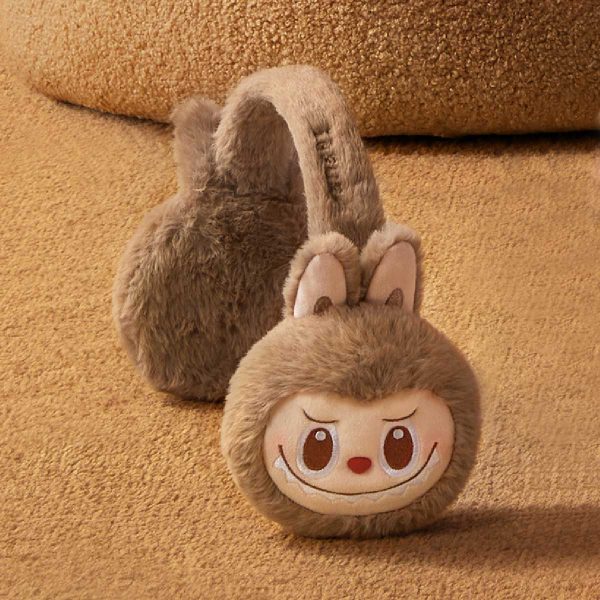 Warm Fluffy Holiday Series- LABUBU Plush Earmuffs - Image 3