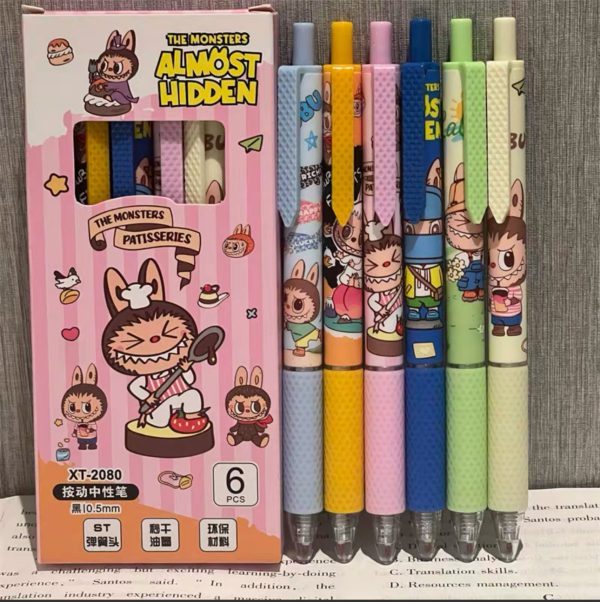 Labubu family| Ballpoint Pen Black - Image 3