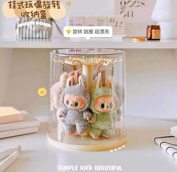 Labubu rotating display case