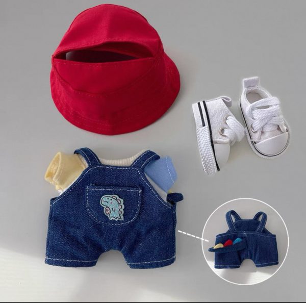 Labubu Dinosaur Bib Pants Set(Handmade Designer) - Image 8