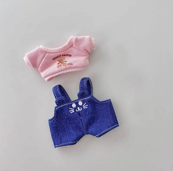 Labubu Jeans Bib Pantys Set(Handmade Design) - Image 6