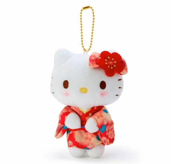 Sanrio HelloKitty Sakura Kimono Plush Pendant(Authentic) - Image 5