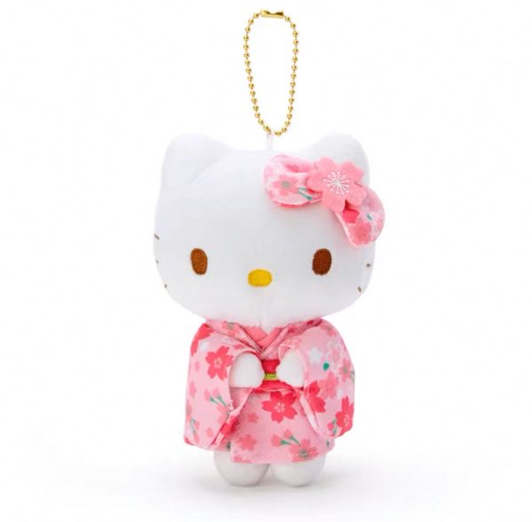 Sanrio HelloKitty Sakura Kimono Plush Pendant(Authentic) - Image 6