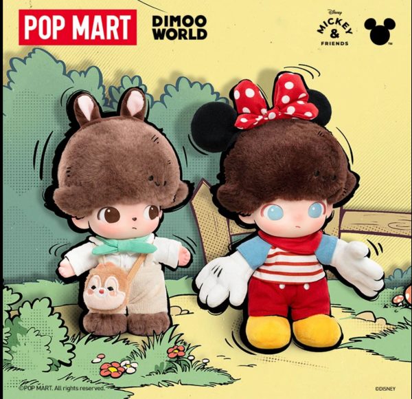 POP MART Dimoo×DISNEY Vinyl Plush Keychain (Limited Edition) - Image 4