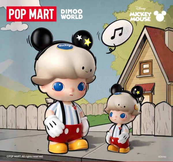POPMART Bubble Mart MEGA JUST DIMOO 400% Mickey trend fashion toy ornament