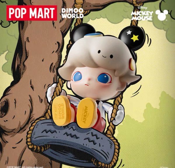 POPMART Bubble Mart MEGA JUST DIMOO 400% Mickey trend fashion toy ornament - Image 3