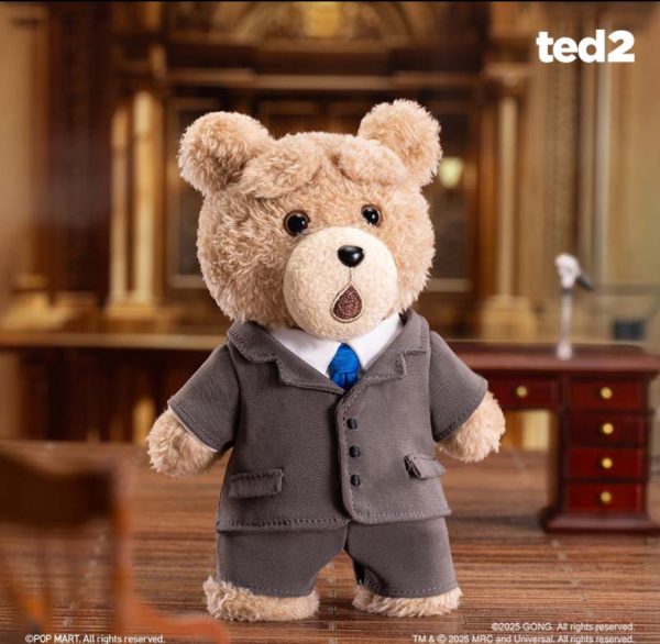 POPMART Resonance "Ted2" Teddy Bear Movable Doll Plush Pendant Blind Box Gift
