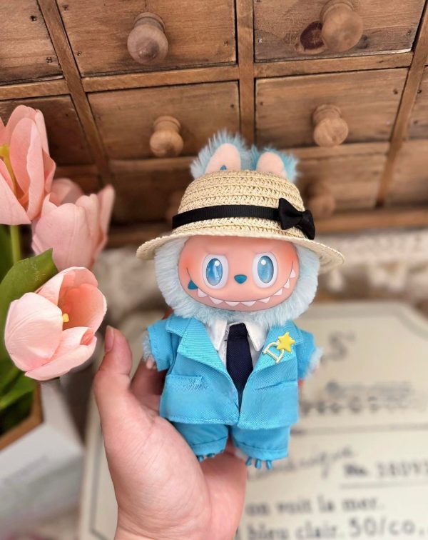 Labubu Blue Clothes(Handmade)