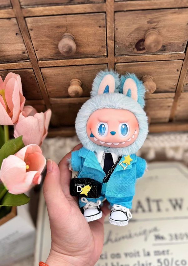 Labubu Blue Clothes(Handmade) - Image 3