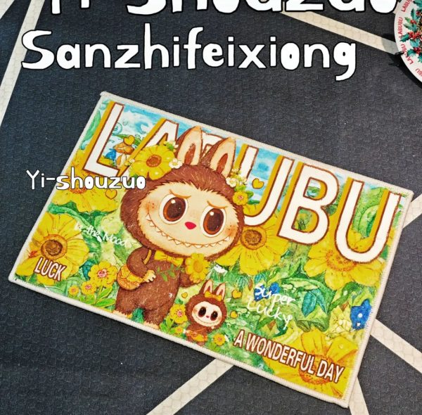 Labubu shorthair cashmere tpr plush carpet（Handmade） - Image 3
