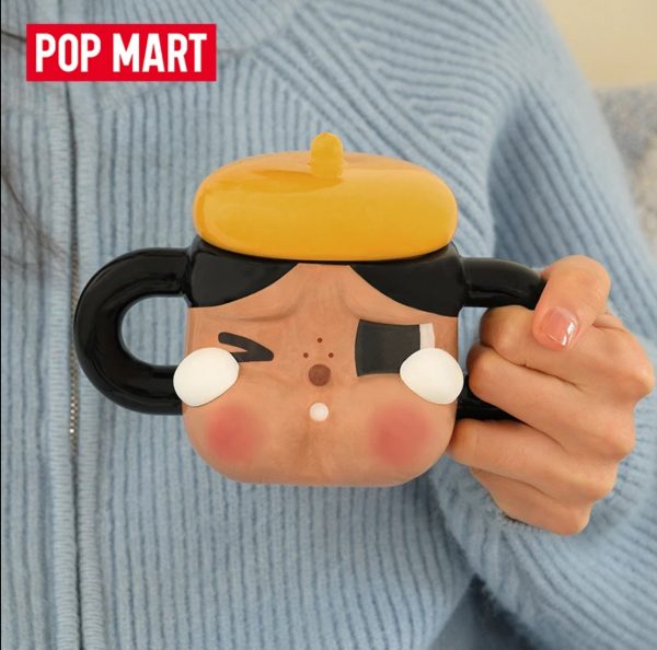 POPMART Bubble Mart CRYBABY Crybaby Grief Club Ceramic Mug with Lid Mug Creative Gift - Image 2