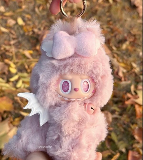Pink angel Labubu