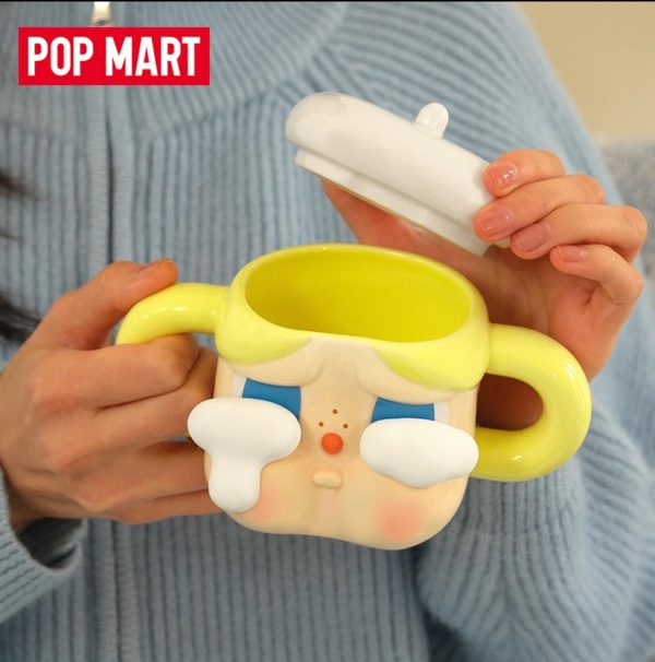 POPMART Bubble Mart CRYBABY Crybaby Grief Club Ceramic Mug with Lid Mug Creative Gift - Image 3