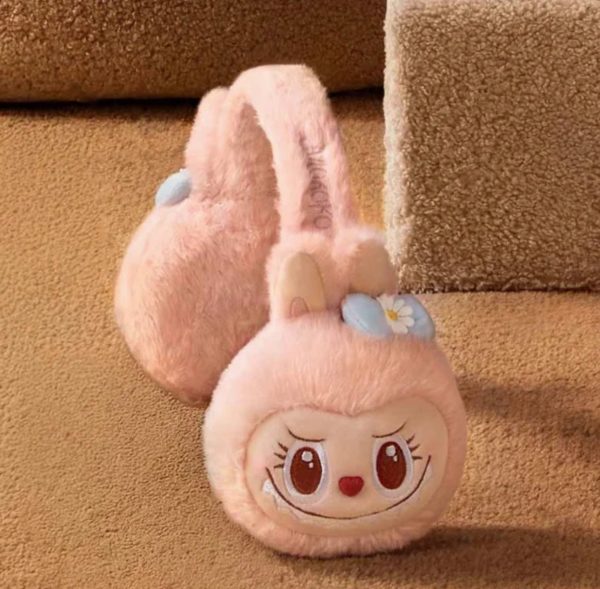 Warm Fluffy Holiday Series- LABUBU Plush Earmuffs - Image 4