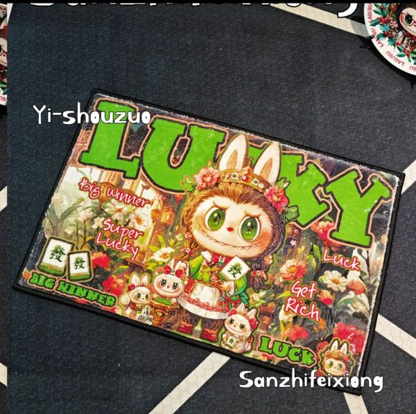 Labubu shorthair cashmere tpr plush carpet（Handmade） - Image 4