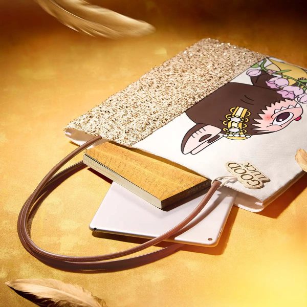 （Thailand Only）Labubu Good Luck To You-Canvas Bag - Image 4